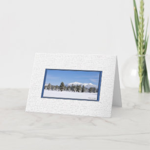 Tarjeta Festiva Picos nevados de San Francisco personalizados dent