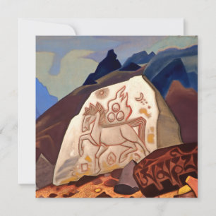 Tarjeta Festiva “Piedra Blanca - Caballo de la Felicidad” por Nich