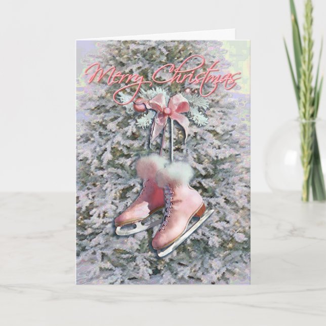 TARJETA FESTIVA PIEL DE HIELO EN ROSA DE SHARON SHARPE (Anverso)