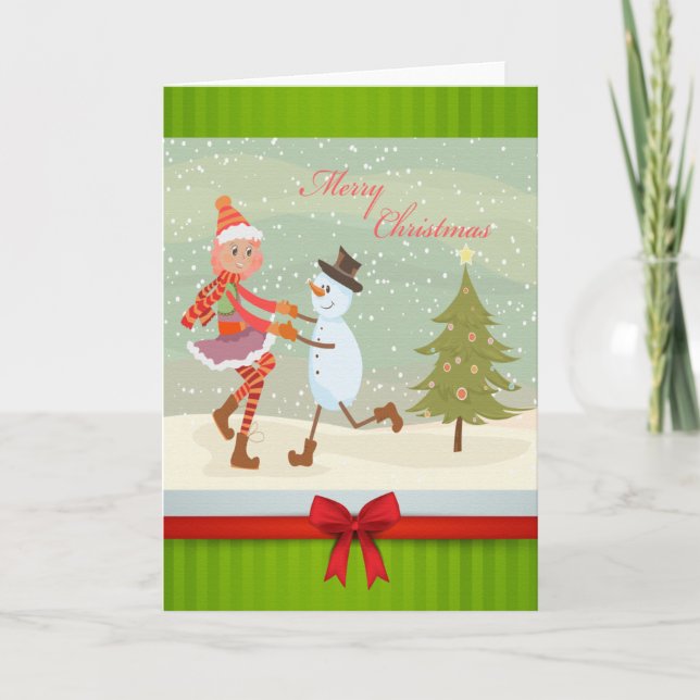 Tarjeta Festiva Pies del día de fiesta (Anverso)