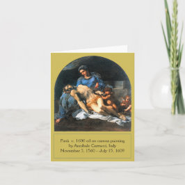 Tarjeta Festiva Pietà c. 1600 por Annibale Carracci, Italia