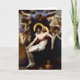 Tarjeta Festiva Pieta de Bouguereau