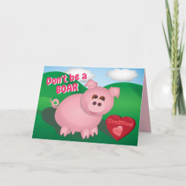 Tarjeta Festiva Piggie con trufas