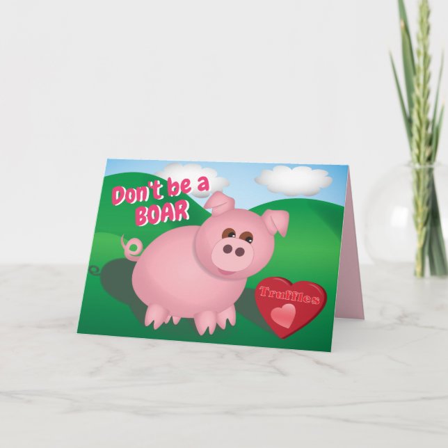 Tarjeta Festiva Piggie con trufas (Anverso)