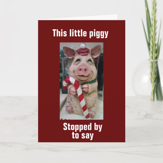 TARJETA FESTIVA PIGGYS DESEA *LA MEJOR TEMPORADA DE VACACIONES* (Anverso)