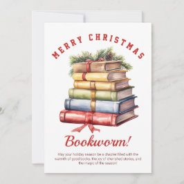 Tarjeta Festiva Pila de Libros