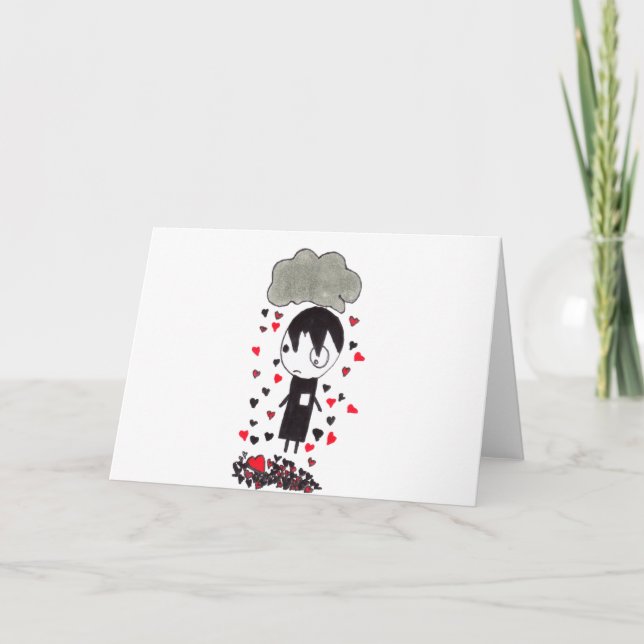 Tarjeta Festiva Pila del corazón (Anverso)