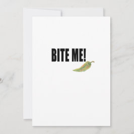 Tarjeta Festiva Pimienta amarga. Edición de Vegan