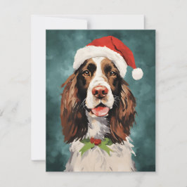 Tarjeta Festiva Pincel de Navidades españoles Springer ingleses