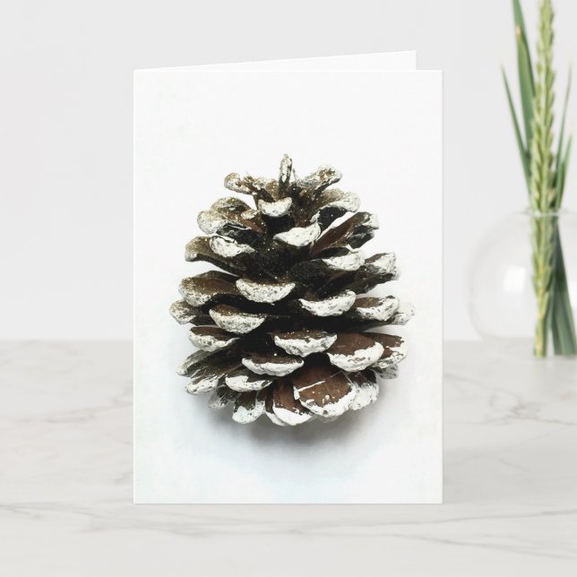 Tarjeta Festiva Pine Cone (Anverso)