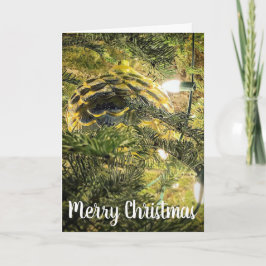 Tarjeta Festiva Pinecona dorada