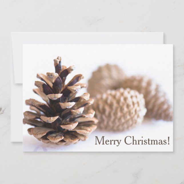 Tarjeta Festiva Pinecones (Anverso)