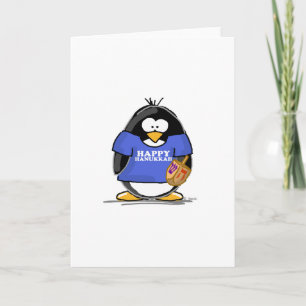 Tarjeta Festiva Pingüino feliz de Jánuca