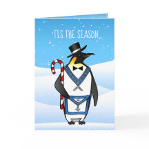 Pingüino masónico del día de fiesta del Freemason