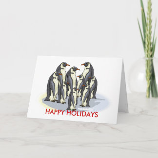 Tarjeta Festiva pingüinos, FELICES FESTIVIDADES