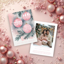 Pink Christmas Ornament Nordic Scandinavian Style 