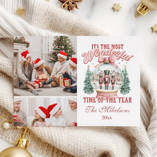 Tarjeta Festiva  Pink  Nutcracker Christmas 2 Photo  Wonderland Gl (Subido por el creador)