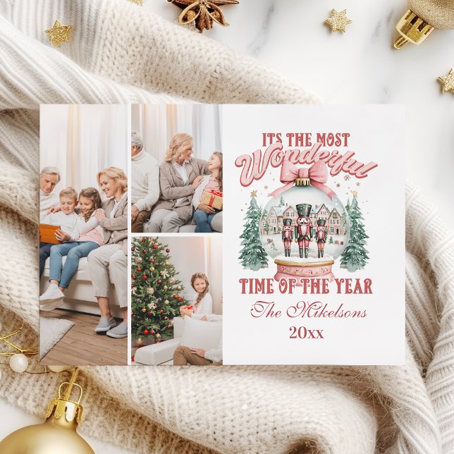 Tarjeta Festiva  Pink  Nutcracker Christmas 3 Photo  Wonderland Gl (Subido por el creador)