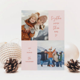 Tarjeta Festiva Pink Together Más De Dos Fotografías