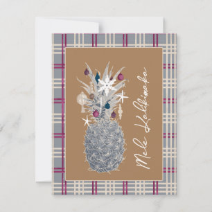 Tarjeta Festiva Pino de Isla Helada, Ciruela Azucarada