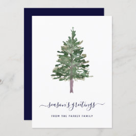 Tarjeta Festiva Pino simple