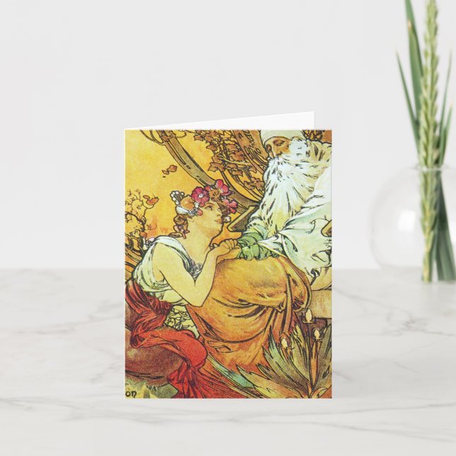 Tarjeta Festiva Pintura clásica (Anverso)