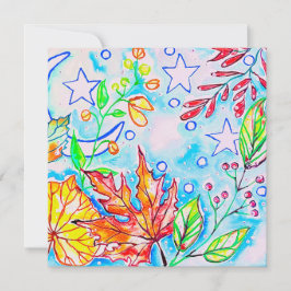 Tarjeta Festiva Pintura de la naturaleza