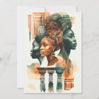 Pintura de mujeres tribales africanas y arte conte