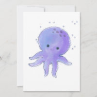 Pintura de pulpo morado lindo