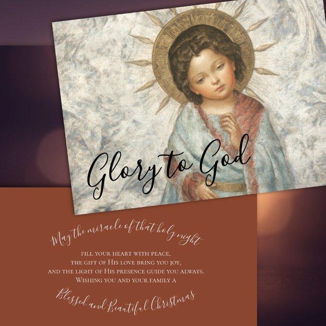 Tarjeta Festiva Pintura del joven salvador (Subido por el creador)