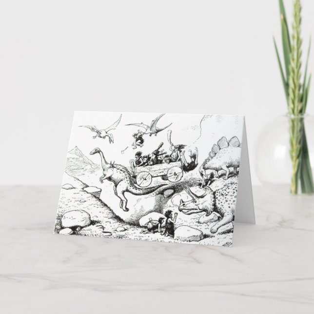 Tarjeta Festiva Píos prehistóricos, 1894 (Anverso)