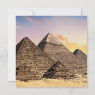 Tarjeta Festiva Pirámides De Giza Viaje Egipto Foto