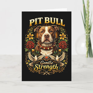 Tarjeta Festiva Pit Bull: Fuerza Suave