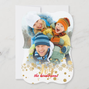 Tarjeta Festiva PixDezines copos de nieve/tarjetas de vacaciones