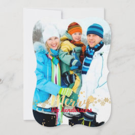 Tarjeta Festiva PixDezines copos de nieve/tarjetas de vacaciones