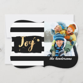 Tarjeta Festiva PixDezines dorados/copos de nieve/rayas/tarjetas d