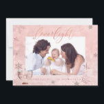 Tarjeta Festiva PixDezines Love  Light Hanukkah Real Snowflakes<br><div class="desc">Los pixdezines adoran y encienden las tarjetas Hanukkah Blessings,  brillando en los REALES copos de nieve coloreados con oro rosa. "Amor y luz" en un divertido y moderno tipo de letra. Recorte DIY,  fuentes y colores de fuentes. Copyright © 2008-2018 PixDezines™. Todos Los Derechos Reservados.</div>