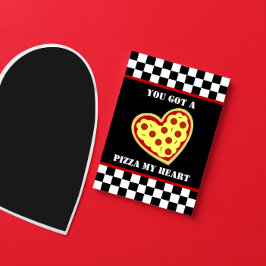 Tarjeta Festiva Pizza mi El día de San Valentín de la sección de m