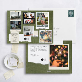 Tarjeta Festiva Placa de ambiente corporativo para vacaciones insp