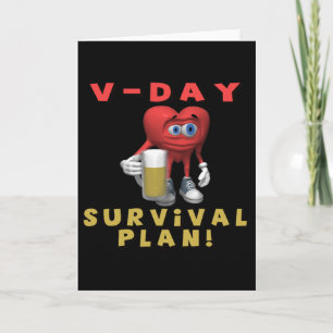 Tarjeta Festiva Plan de la supervivencia del V-Día