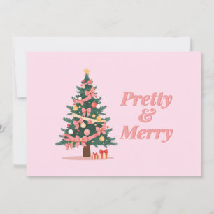 Tarjeta festiva plana