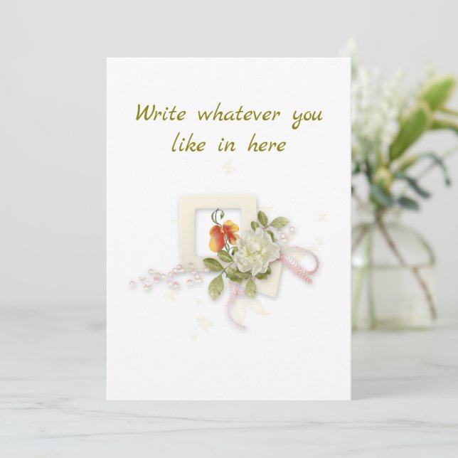 Tarjeta Festiva Plano (Anverso de pie)