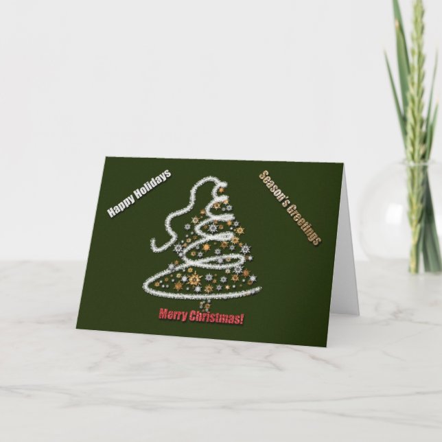Tarjeta Festiva Plata y Oro (Anverso)