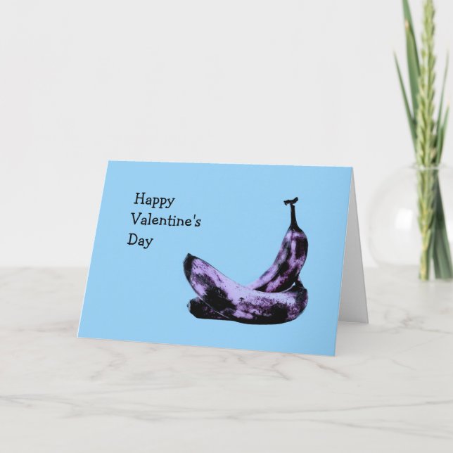 Tarjeta Festiva Plátanos personalizables Pop Art (Anverso)