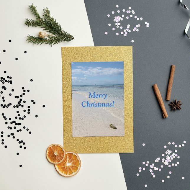 Tarjeta Festiva Playa Caribe Isla Saona Feliz Navidad! (Subido por el creador)