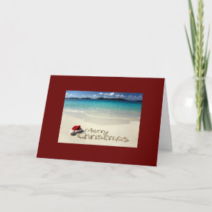 TARJETA FESTIVA PLAYA/NAVIDADES DE LOS MILES
