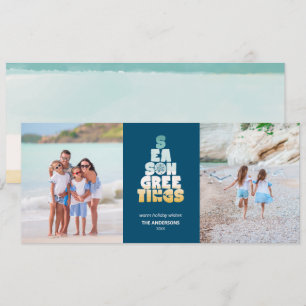 Tarjeta Festiva Playas Mares Y Saludos