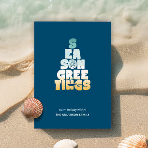 Tarjeta Festiva Playas Mares Y Saludos