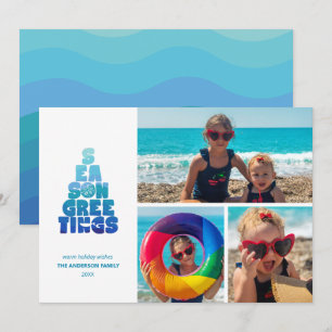 Tarjeta Festiva Playas Mares Y Saludos