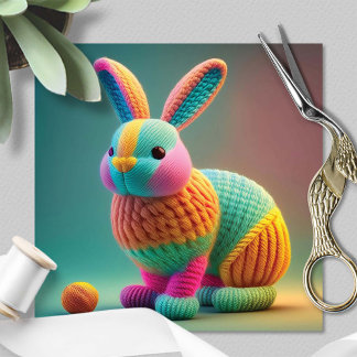 Tarjeta Festiva Playful Cute Bunny Easter